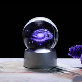 60/80MM Diameter Milky Way Crystal Ball Globe Galaxy Miniatures 3D Laser Engraved Glass Ball Sphere Home Decor Gifts Via Lactea