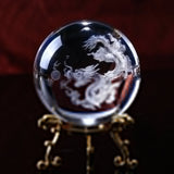 Home Decoration Crystal Dragon Ball 3D Laser Engrave Specimens Creative Feng Shui Glass Ball Globe Wedding Crystal Craft Gift