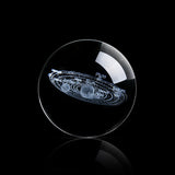 Laser Engraved Solar System Ball 3D Miniature Planets Model Sphere Crystal Ball Home Decoration Accessories Decoracion Hogar